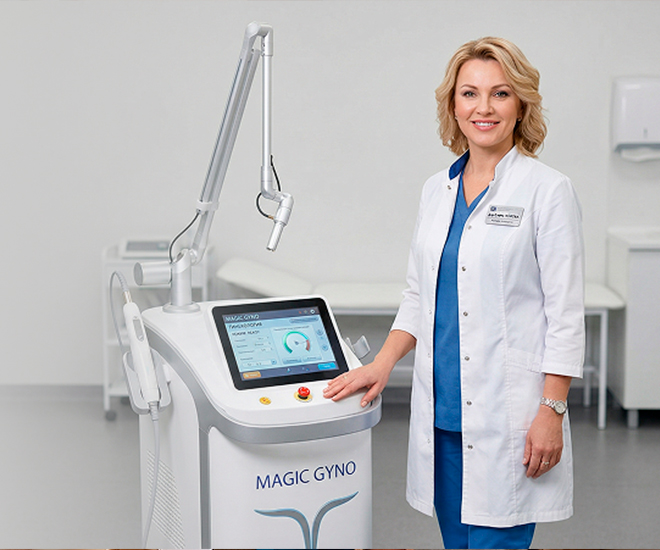 Лазерное интимное омоложение и лечение урогенитальных расстройств на MAGIC GYNO!
